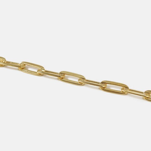 Women's Paperclip Style Bracelet Goldtone - Picture 8 of 12
